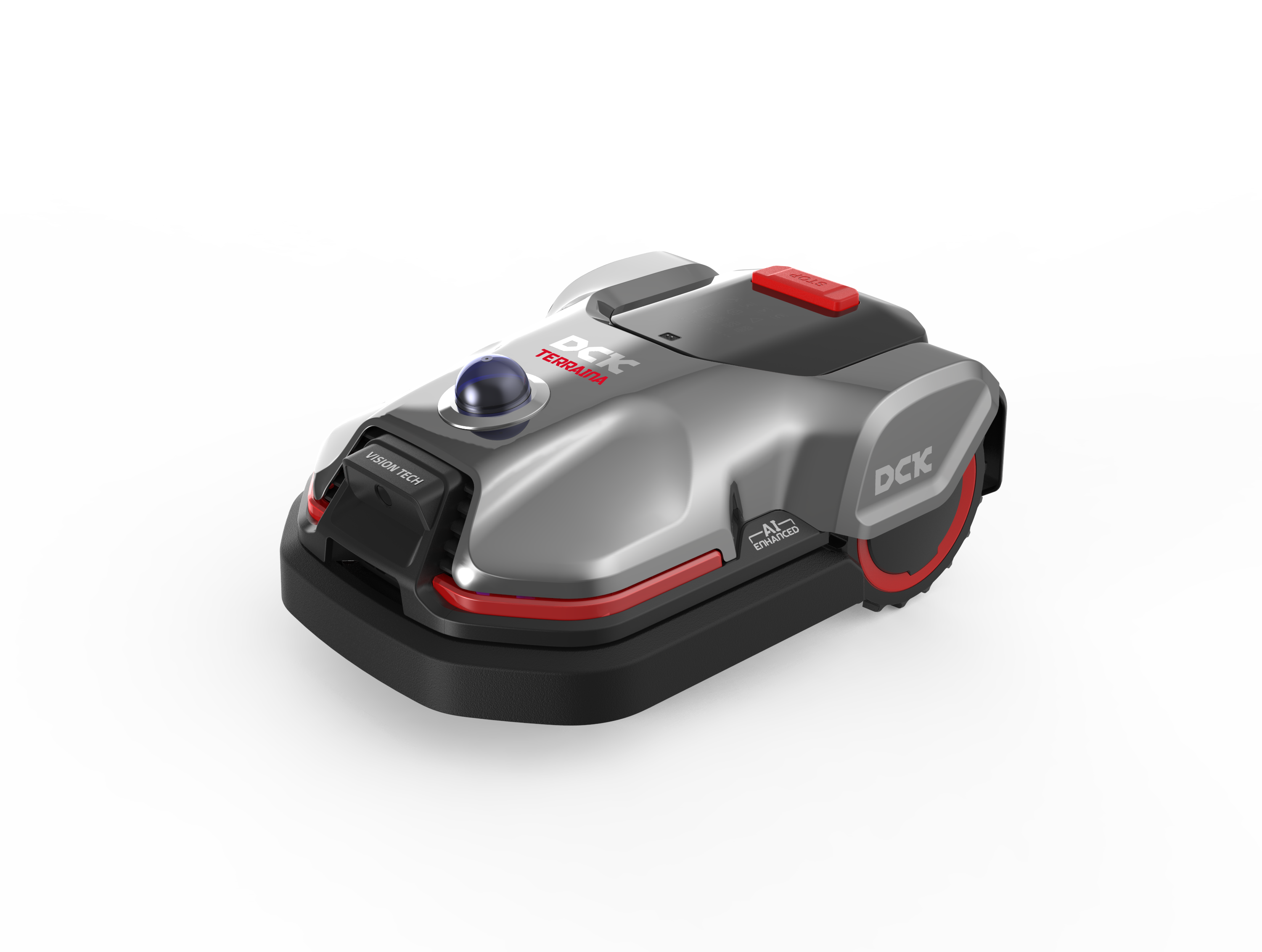 Robot de tuns gazonul, DCK Terraina S2000, 2000mp, LiDAR 3D, fara fir perimetral, 3 ani garantie