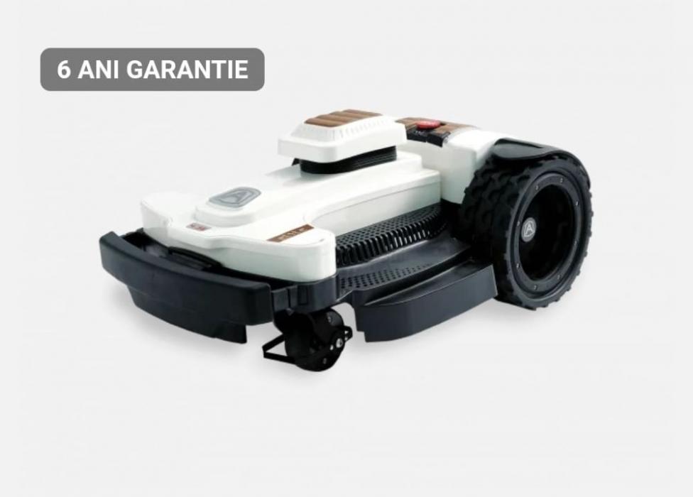 Robot de taiat gazon AMBROGIO 4.36 pentru 6000 mp, taiere inteligenta, GPS,GSM, ZCS Conect, 6 Ani Garantie